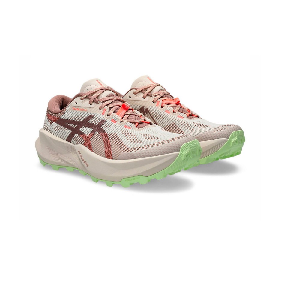Γυναικεία Παπούτσια Trail Running Μπεζ - ASICS TRABUCO 14