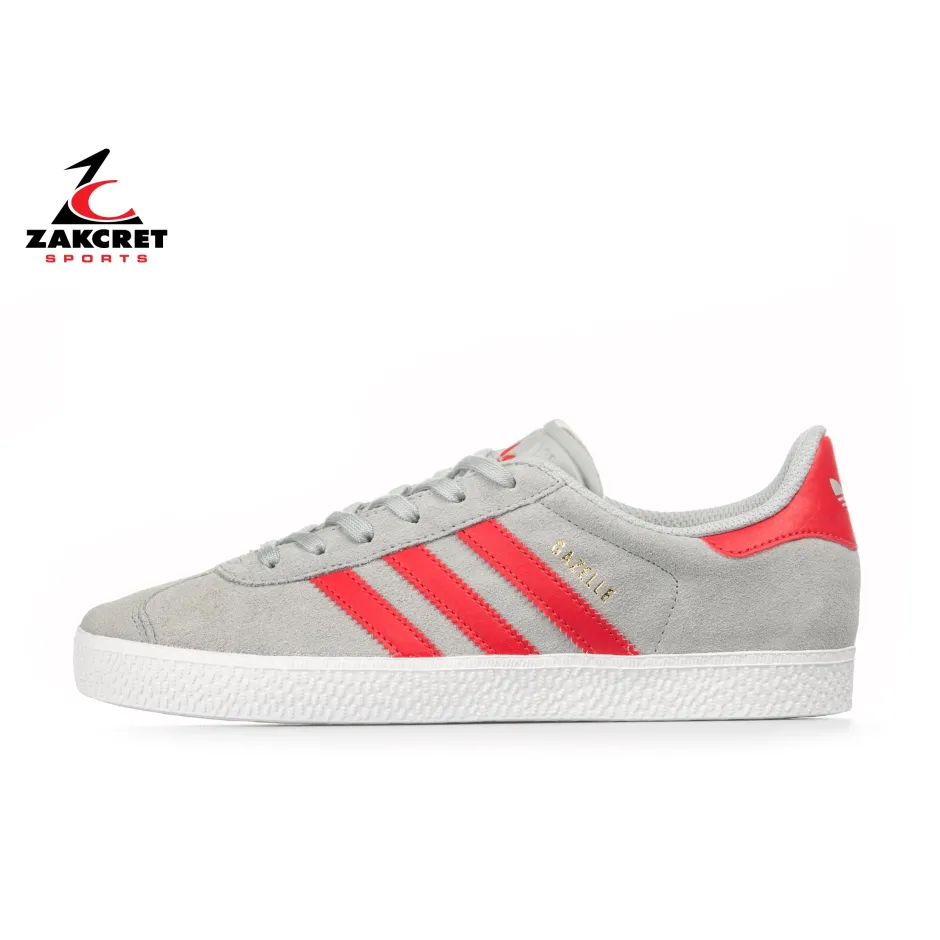 adidas gazelle silver green womens Adidas Gazelle Trainers Solid Grey/Red  80's Casual Classics