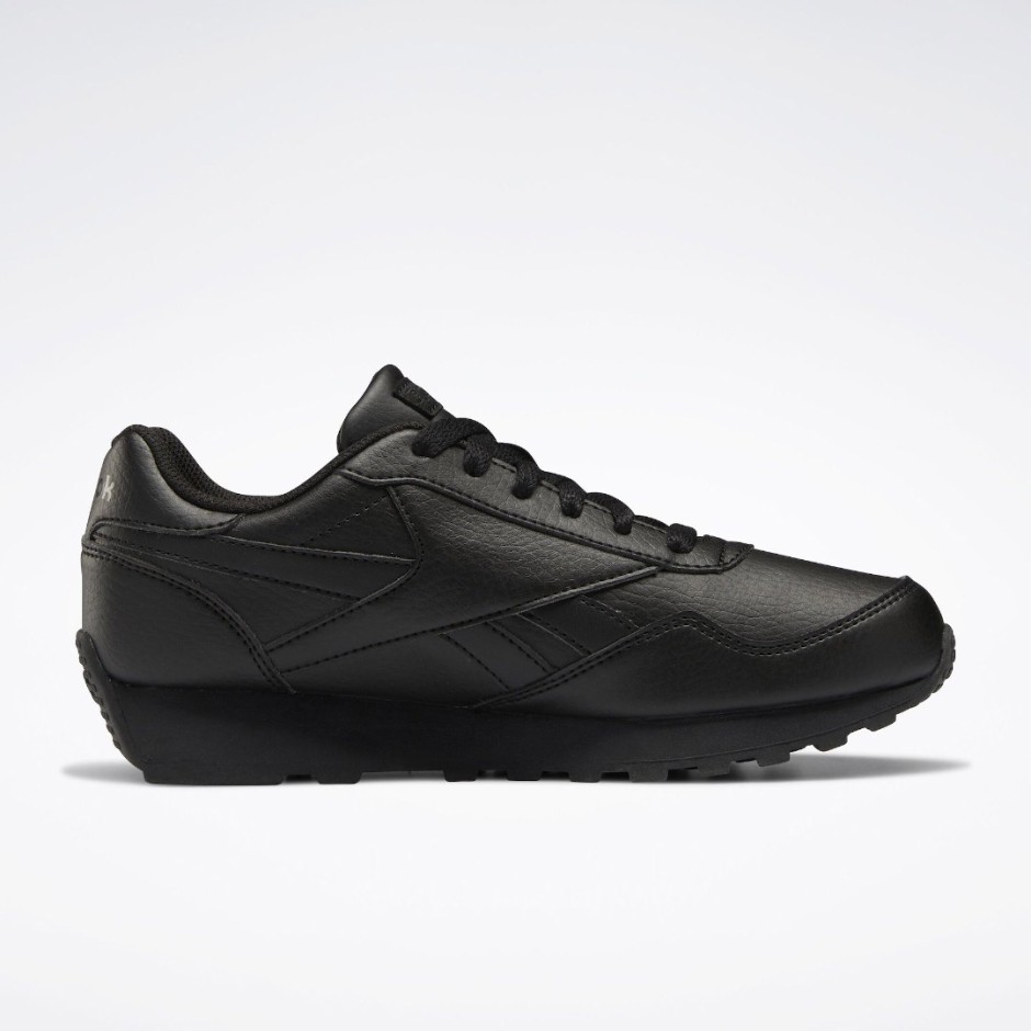 Reebok Classics Royal Rewind Run Μαύρο - Εφηβικά Παπούτσια