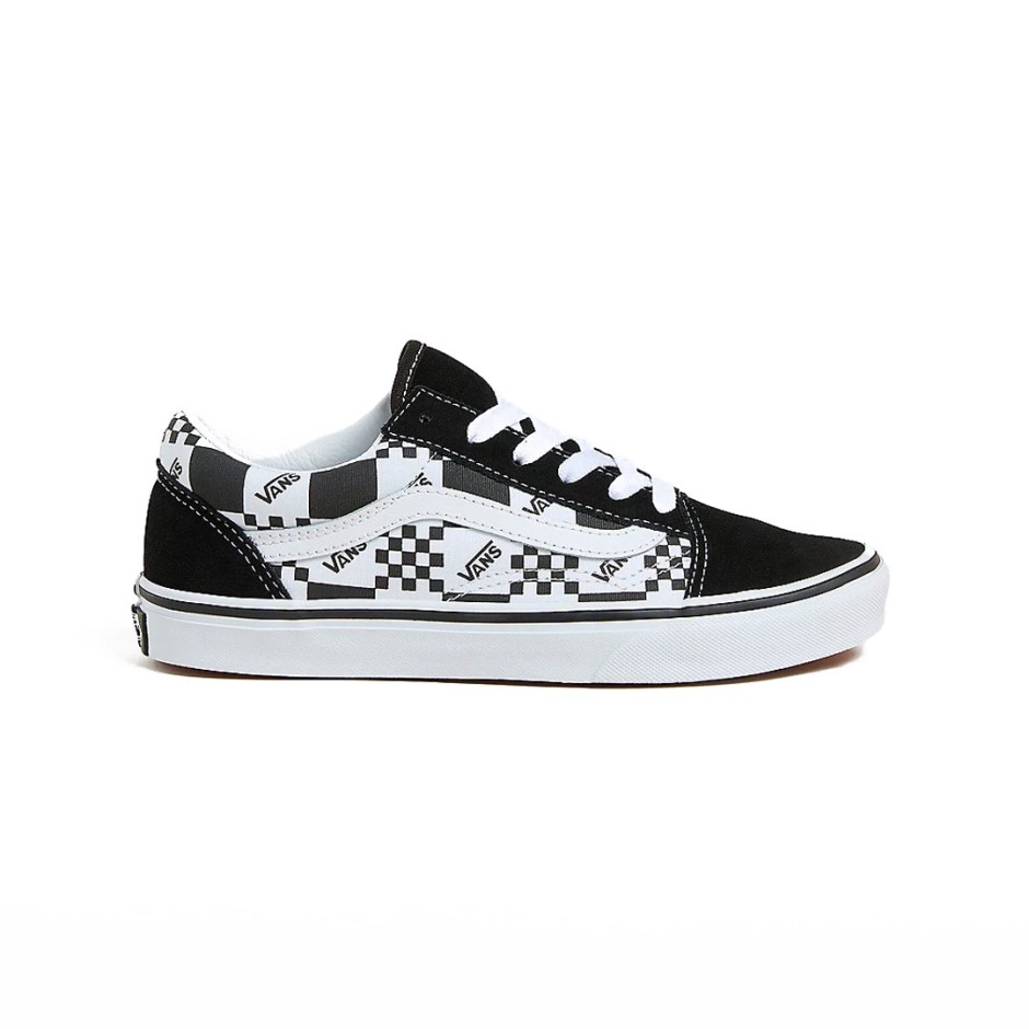 VANS OLD SKOOL LOGO CHECK VN000D2V6BT-6BT Black