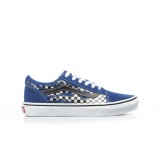 VANS JN OLD SKOOL REFLECT CHECK FLAME VN0A4UHZ7WM-7WM Blue Image 