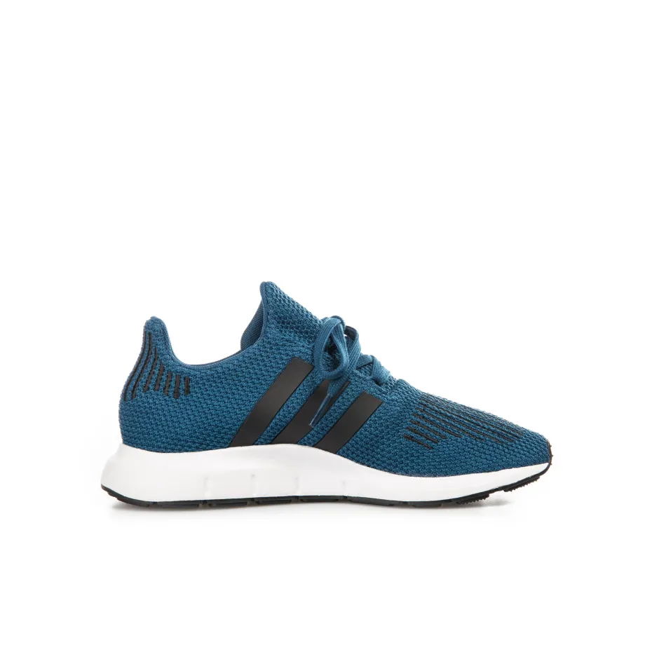 adidas gazelle silver green womens adidas Originals Infant Swift Run I Blue Knit Trainers Shoes