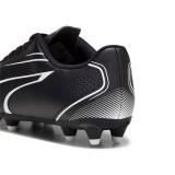 Puma Vitoria FG/AG Jr Μαύρο - Παιδικά Ποδοσφαιρικά Παπούτσια Με Τάπες Εικόνα 2