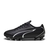 Puma Vitoria FG/AG Jr Μαύρο - Παιδικά Ποδοσφαιρικά Παπούτσια Με Τάπες Εικόνα 