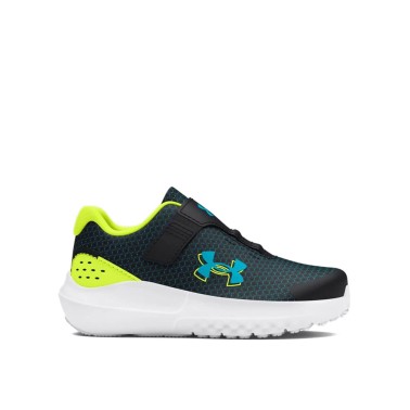 Under Armour Surge 4 AC Μαύρο - Βρεφικά Παπούτσια για Τρέξιμο 