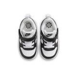 Βρεφικά Sneakers Λευκά-Μαύρα - Nike Court Borough Low Recraft Εικόνα 4