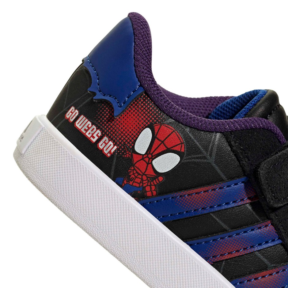 Baby Sneakers Black - adidas Sportswear Marvel Spider-Man Grand VL Court 3.0