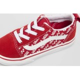 VANS OLD SKOOL ELASTIC LACE TD VA4TZOW35-W35 Red Image 3