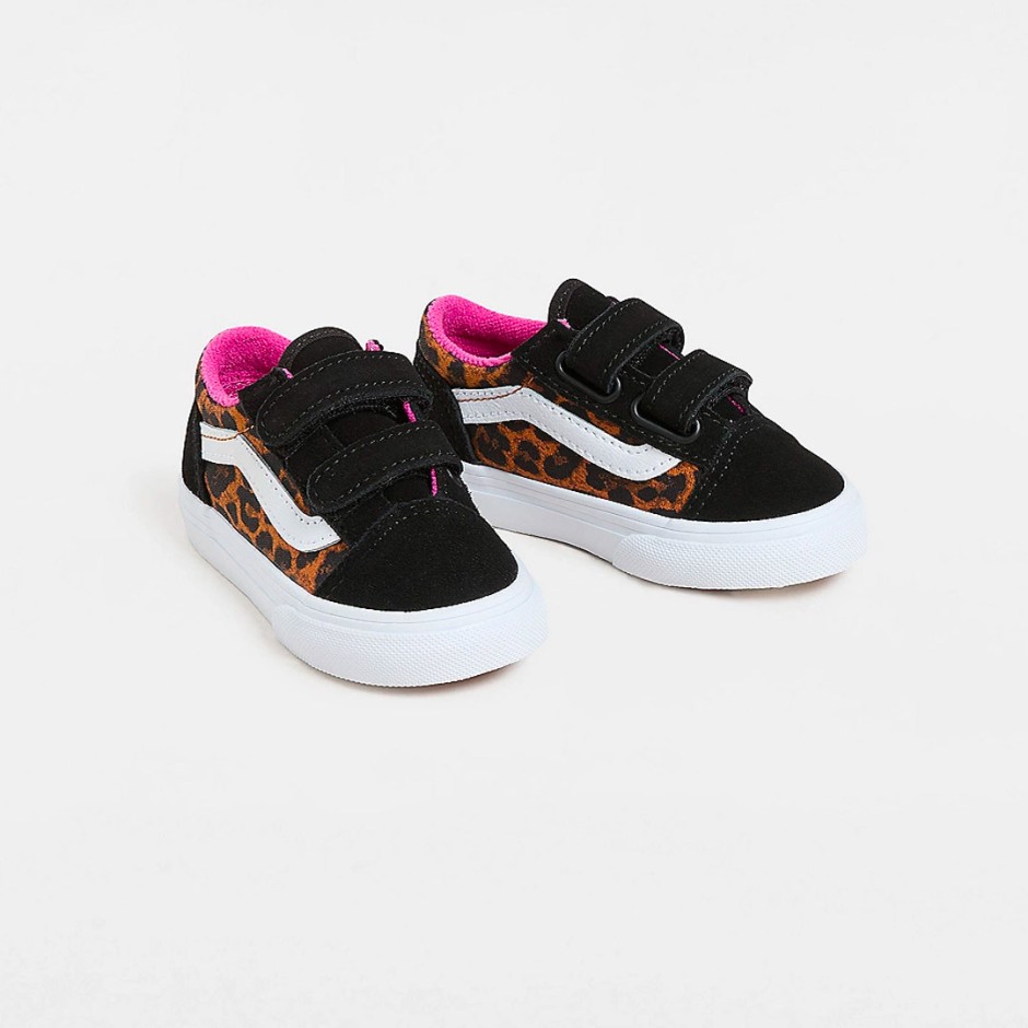 Βρεφικά Sneakers Πολύχρωμα - Vans Old Skool V Leopard Pop