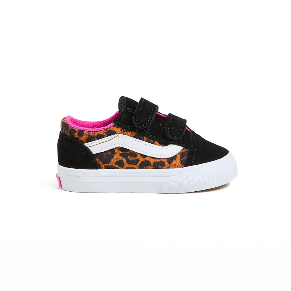 Βρεφικά Sneakers Πολύχρωμα - Vans Old Skool V Leopard Pop