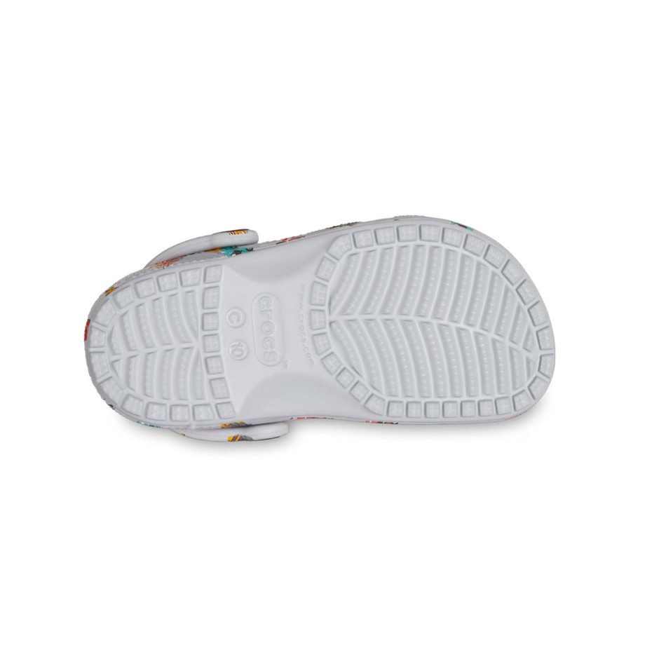 Βρεφικά Σανδάκια Γκρι - Crocs Classic Race Cars Graphic