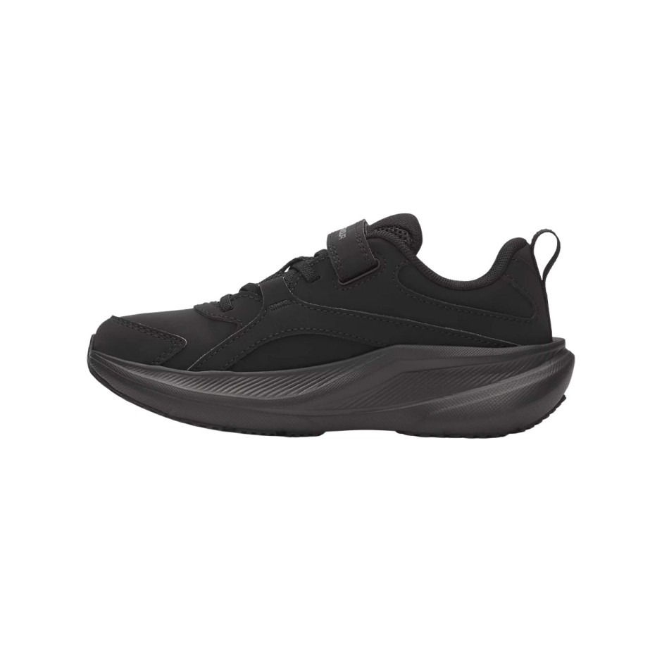 Kids' Running Shoes Black - Under Armour Charged+ Assert 11 Uniform Synthetic