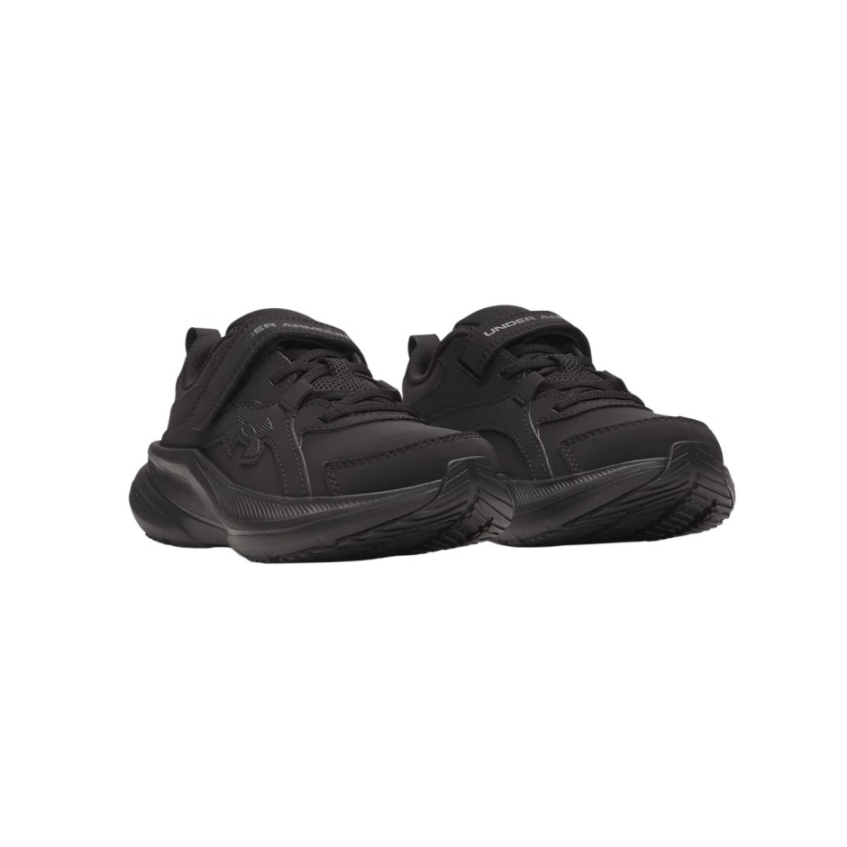 Kids' Running Shoes Black - Under Armour Charged+ Assert 11 Uniform Synthetic