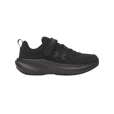 Kids' Running Shoes Black - Under Armour Charged+ Assert 11 Uniform Synthetic