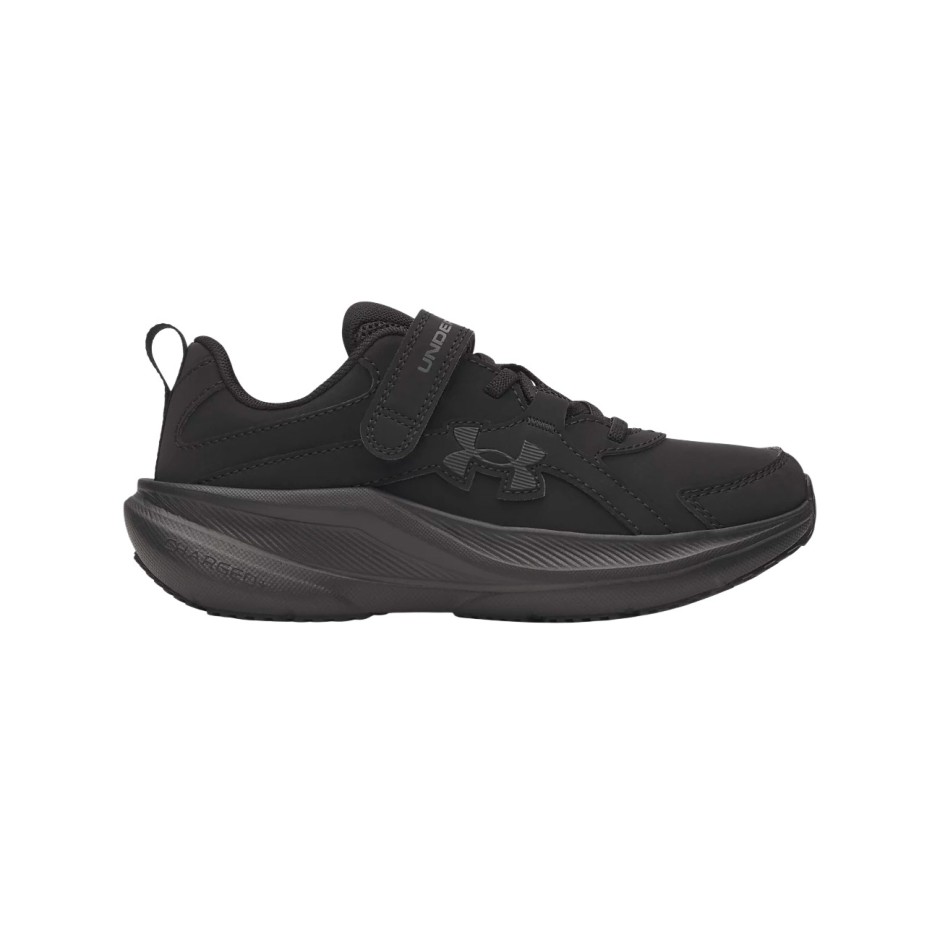 Kids' Running Shoes Black - Under Armour Charged+ Assert 11 Uniform Synthetic