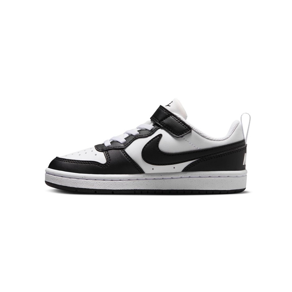 Παιδικά Sneakers Λευκά-Μαύρα - Nike Court Borough Low Recraft
