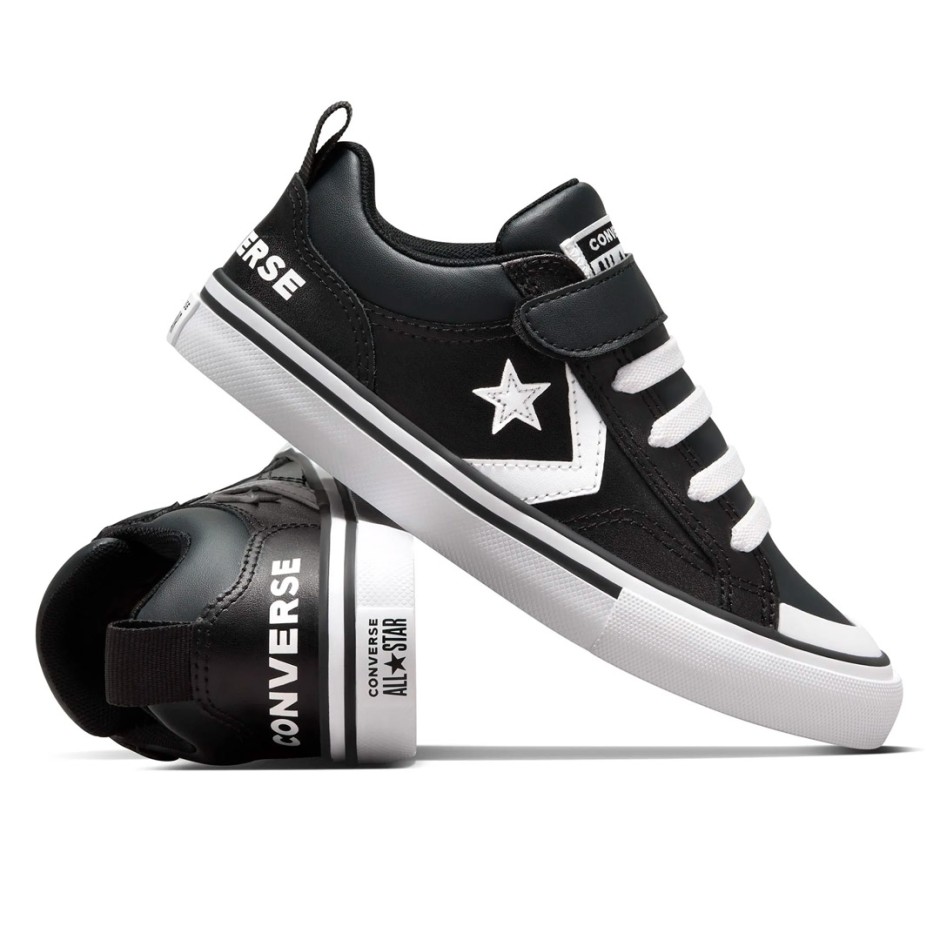 Παιδικά Sneakers Μαύρα - Converse Pro Blaze Leather