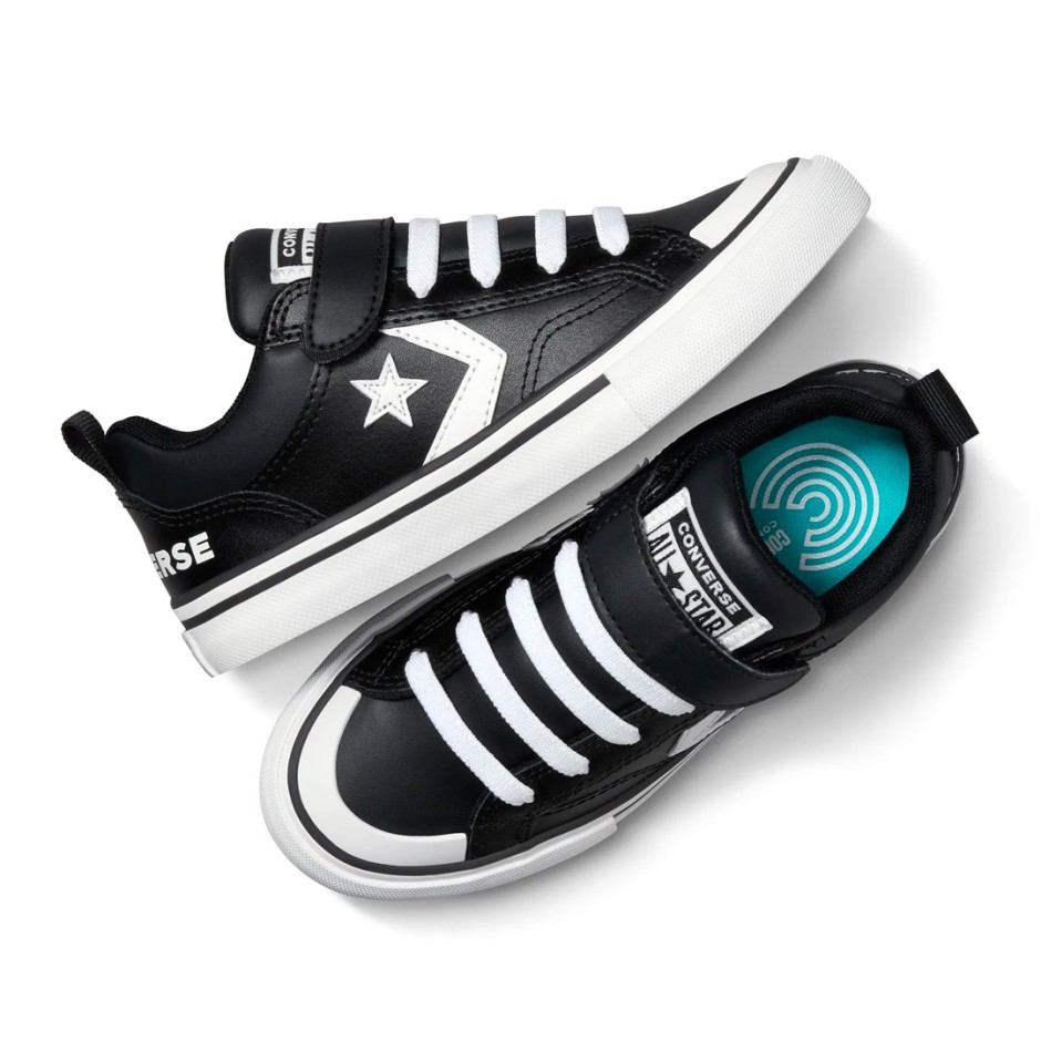 Παιδικά Sneakers Μαύρα - Converse Pro Blaze Leather