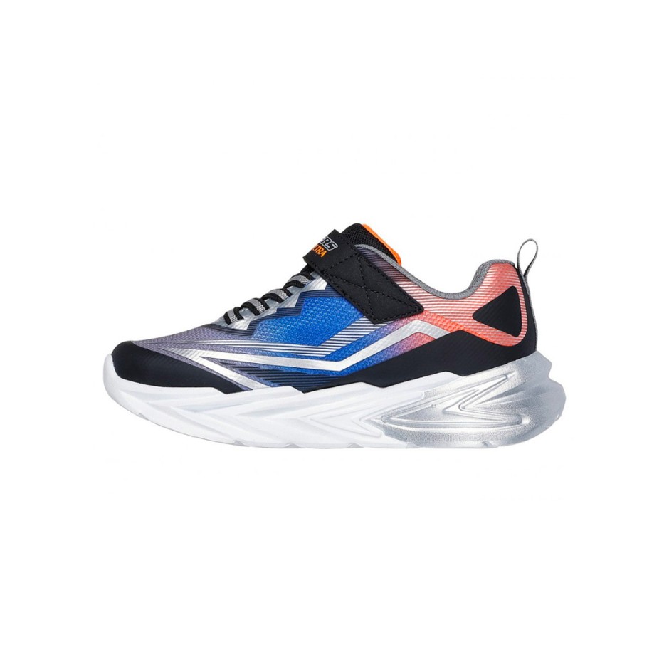 SKECHERS LIGHTED GORE & STRAP SNEAKER W 400139L-BKSL Colorful