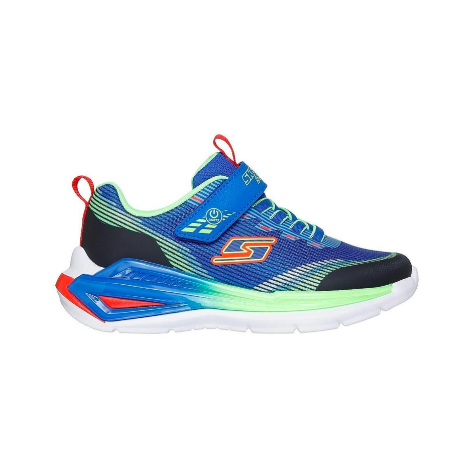 SKECHERS LIGHTED GORE & STRAP SNEAKER WMIDSOLE TECHPIECE 401661L-BLMT Royal Blue