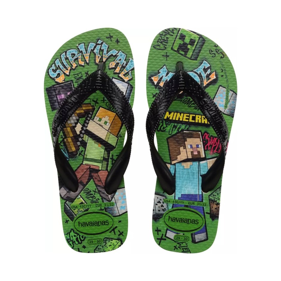 Παιδικές Σαγιονάρες Πράσινες - Havaianas Kids Minecraft