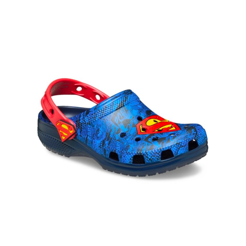 Παιδικά Σανδάλια Μπλε - Crocs Superman Classic Clog