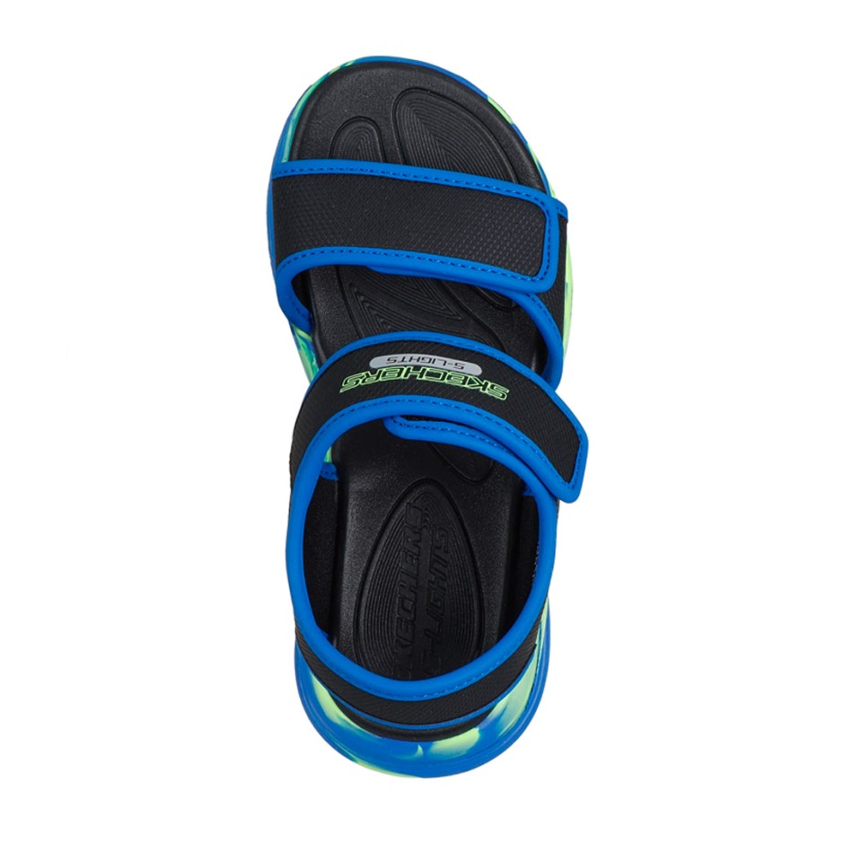 SKECHERS LIGHTED SANDAL W 407032L-BKBL Blue