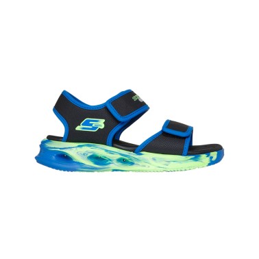 Παιδικά Σανδάλια Μπλε - Skechers S-Lights®: Sola Glow Sandal-Fusion Brights