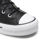 CONVERSE CHUCK TAYLOR ALL STAR EVA LIFT LEATHER A02485C Black Image 2