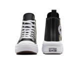 CONVERSE CHUCK TAYLOR ALL STAR MOVE PLATFORM LEATHER A04831C Black Image 2