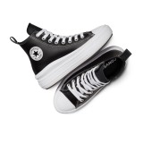 CONVERSE CHUCK TAYLOR ALL STAR MOVE PLATFORM LEATHER A04831C Black Image 4