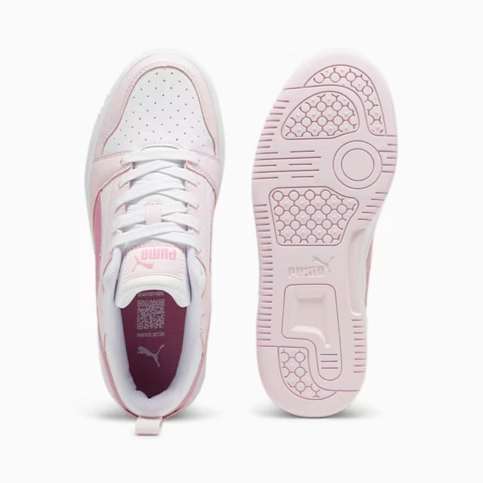 Παιδικά Sneakers Λευκά - Puma Rebound V6 Lo 