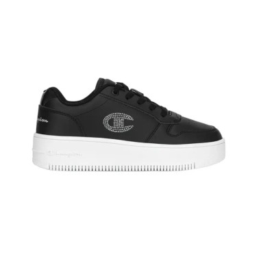 CHAMPION REBOUND PLATFORM GLITTER G PS LOW CUT SHOE S32872-KK001 Black