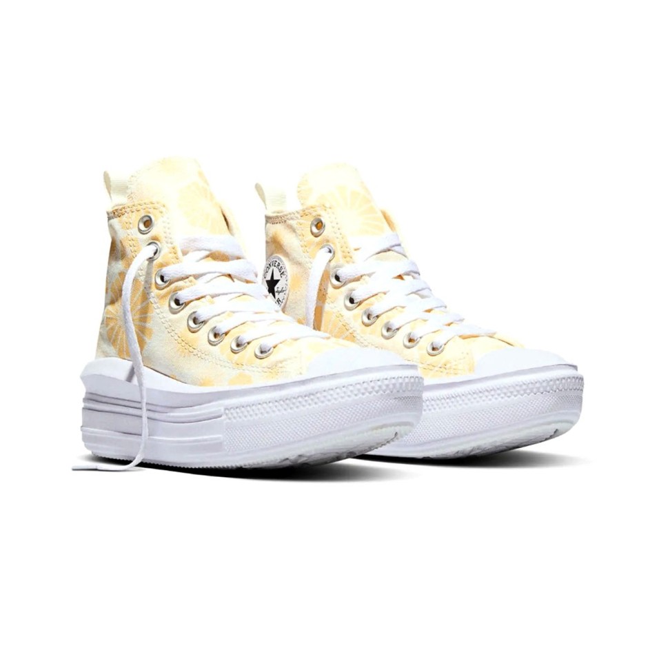 Παιδικά Sneakers Κίτρινα - Converse Chuck Taylor All Star Move Platform Sunshine