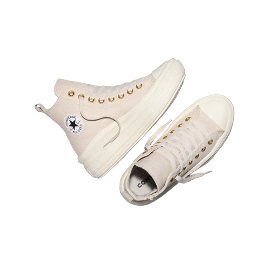 Kids' Sneakers Ecru - Converse Chuck Taylor All Star Move Zippers