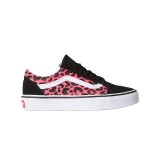 Kids' Sneakers Fuchsia - Vans Old Skool Glitter Leopard Image 
