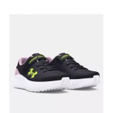 Under Armour Surge 4 AC Μαύρο - Παιδικά Παπούτσια για Τρέξιμο Εικόνα 1