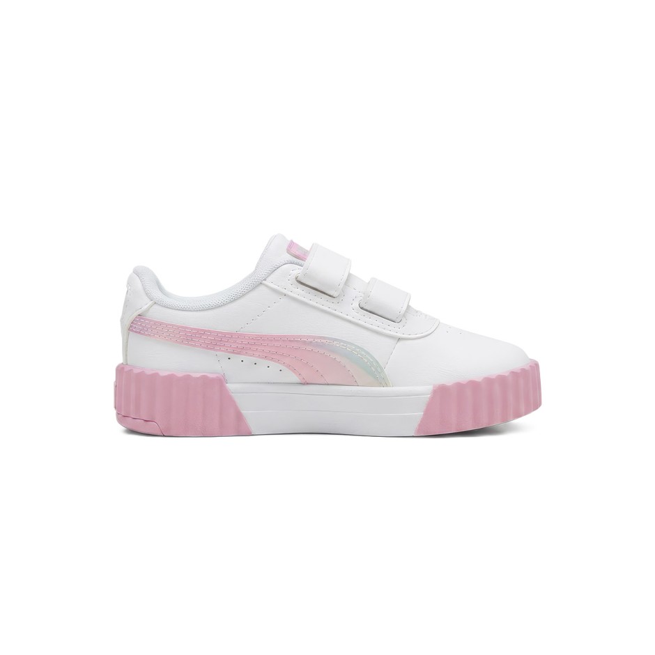Kids' Sneakers White - PUMA Carina 3.0 Faded Glow