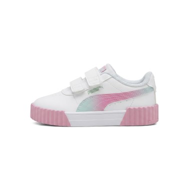 Kids' Sneakers White - PUMA Carina 3.0 Faded Glow