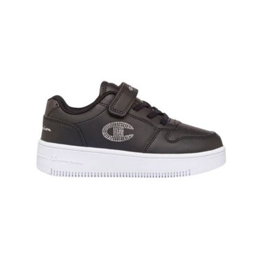 Παιδικά Sneakers Μαύρα - Champion Rebound Platform Glitter