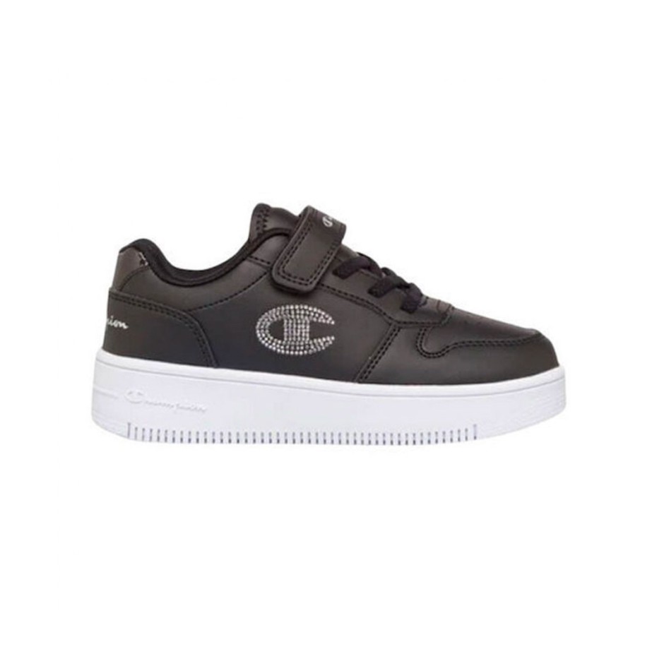 CHAMPION REBOUND PLATFORM GLITTER G PS LOW CUT SHOE S32830-KK001 Black