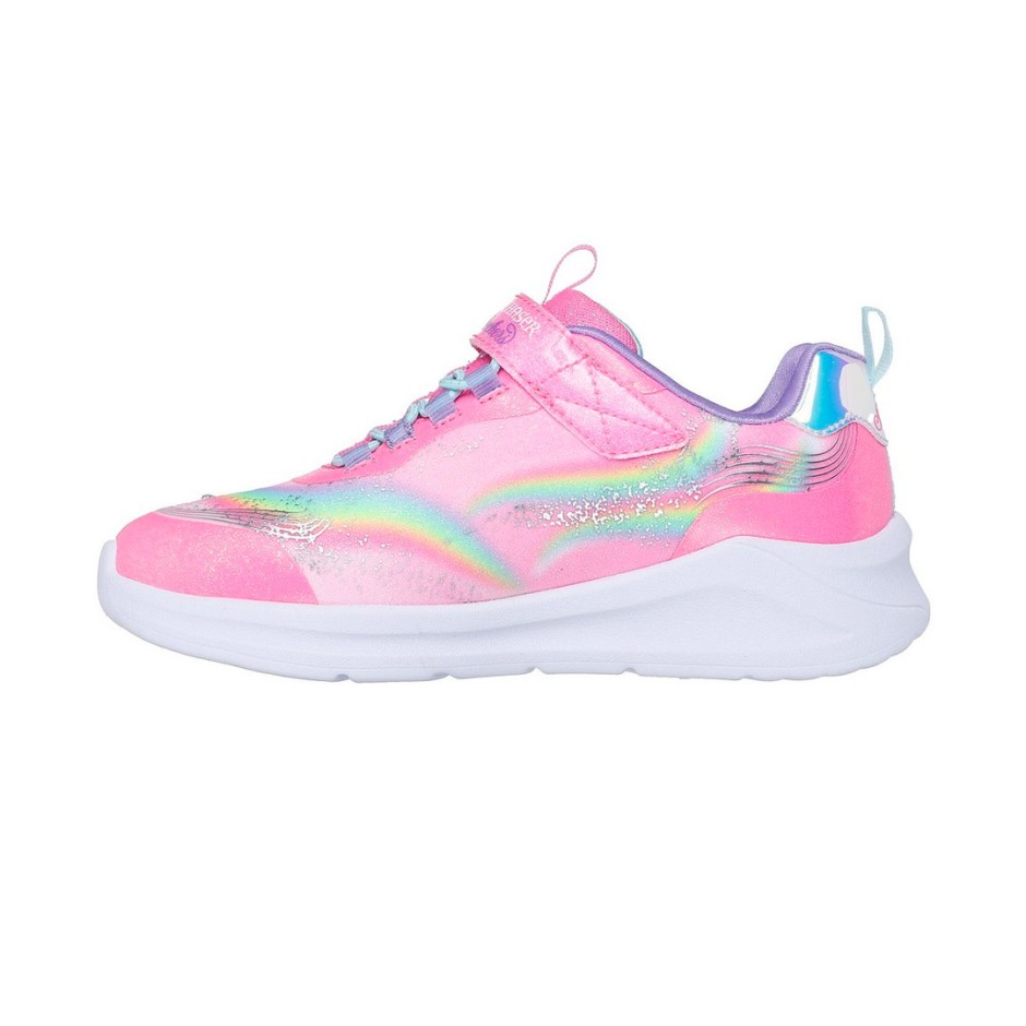 SKECHERS LIGHTED UNICORN BUNGEE & GORE SNEAKER 302298L-PKMT Pink
