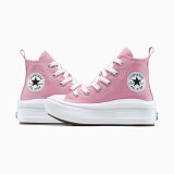 Παιδικά Sneakers Ροζ - Converse Chuck Taylor All Star Lift Platform Embroidered Flowers Εικόνα 3
