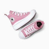 Παιδικά Sneakers Ροζ - Converse Chuck Taylor All Star Lift Platform Embroidered Flowers Εικόνα 4