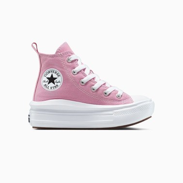 Παιδικά Sneakers Ροζ - Converse Chuck Taylor All Star Lift Platform Embroidered Flowers