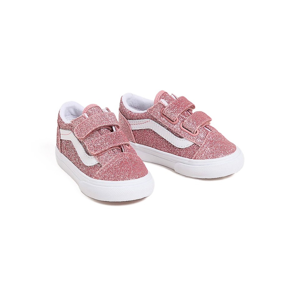 VANS OLD SKOOL V GLITTER VN000CYDFSL-FSL Pink