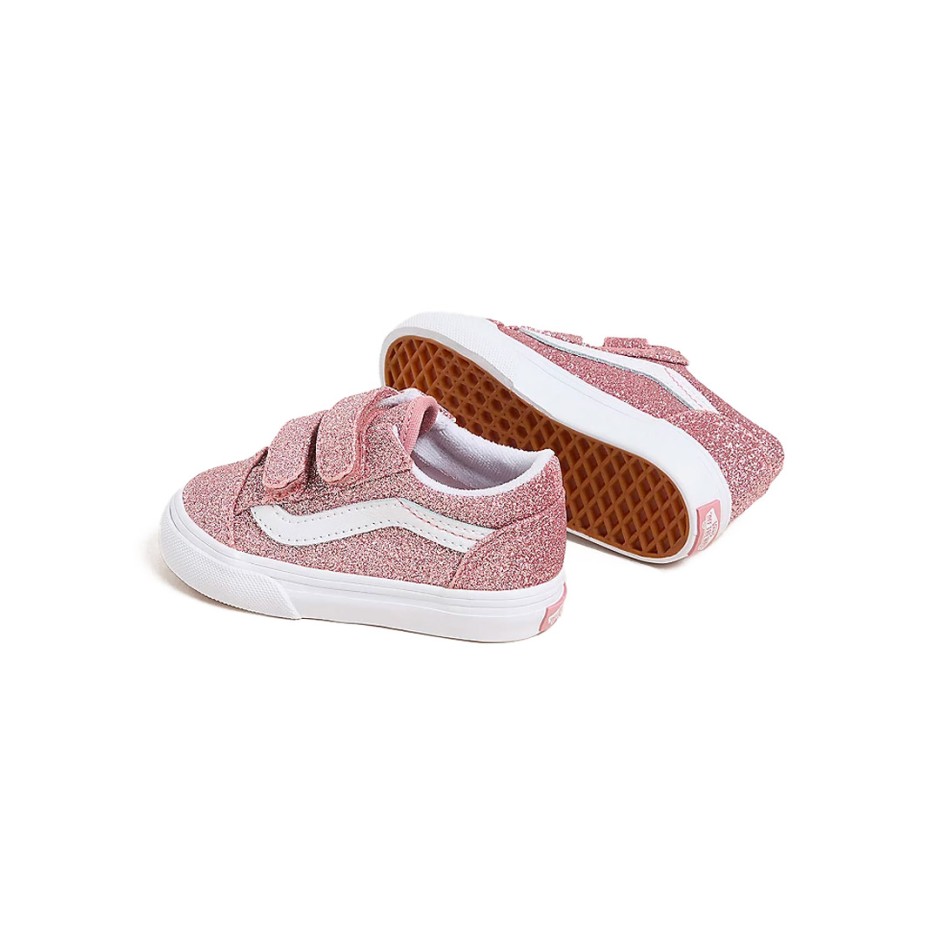 VANS OLD SKOOL V GLITTER VN000CYDFSL-FSL Pink