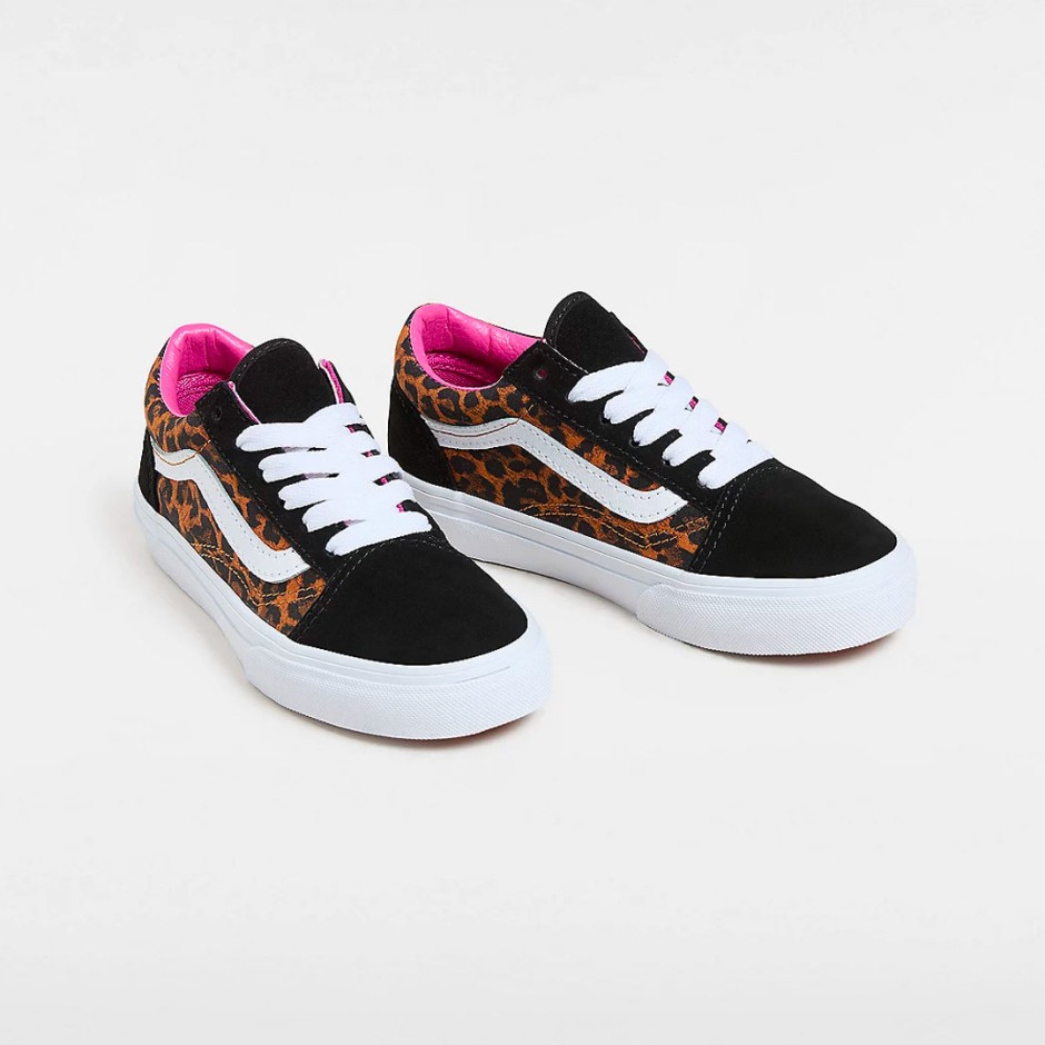 Παιδικά Sneakers Πολύχρωμα - Vans Old Skool Leopard Pop
