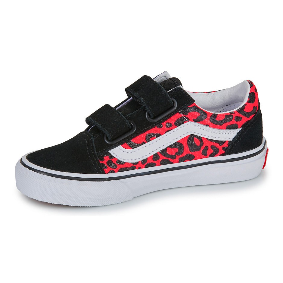 VANS OLD SKOOL V GLITTER LEOPARD VN000CYAFOC-FOC Fuchsia