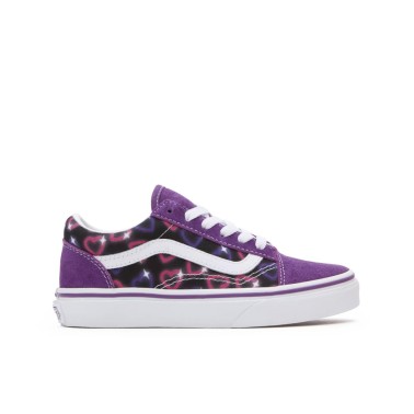 Vans Old Skool Neon Hearts Μωβ - Παιδικά Sneakers